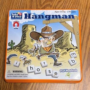 Guess Magnetic Travel Hangman Game - Orange/White